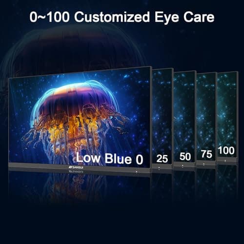 SANSUI 27 Inch Computer Monitor 120Hz, FHD 1080P Flat Monitor, HDMI DP Ports FreeSync, HDR 110% sRGB, Tilt Adjustable Frameless VESA Compatible for Office and Home (ES-27F2, HDMI Cable Included) 5