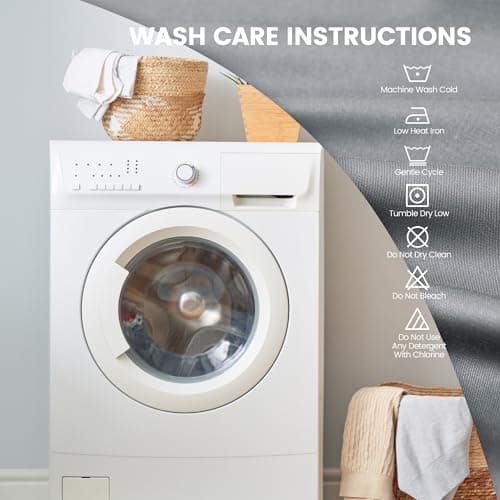 100% Viscose Derived from Bamboo Fitted Sheet Full Size Only, 16" Deep Pocket, Reinforced Elastic Band, Silky Soft, Breathable and Cooling Sheets, Silver Grey 5