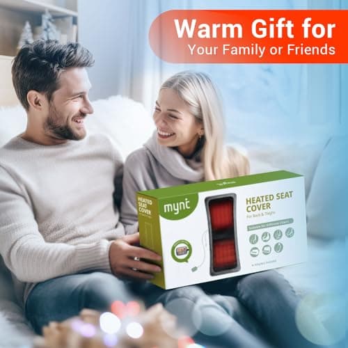 Longer Heated Seat Cover-Home/Office Seat Cushion with Fast Heat to Promote Blood Circulation & Relieve Fatigue,A Warm Gift for Winter, Black 7