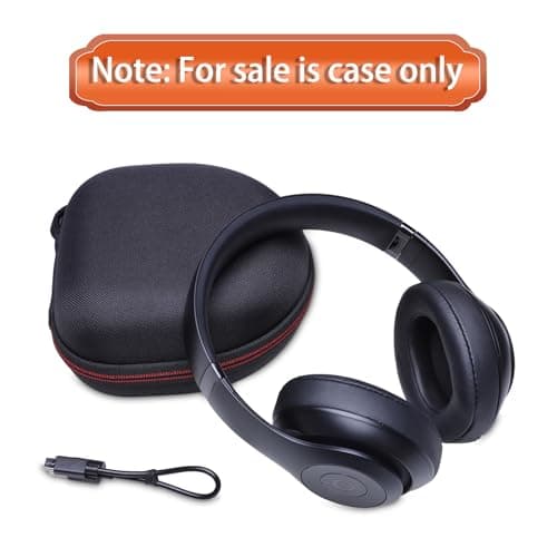 Headphone Case Compatible with BERIBES/TOZO/KVIDIO/Beats/Soundcore Anker Noise Cancelling Over-Ear Headphones, Black 9