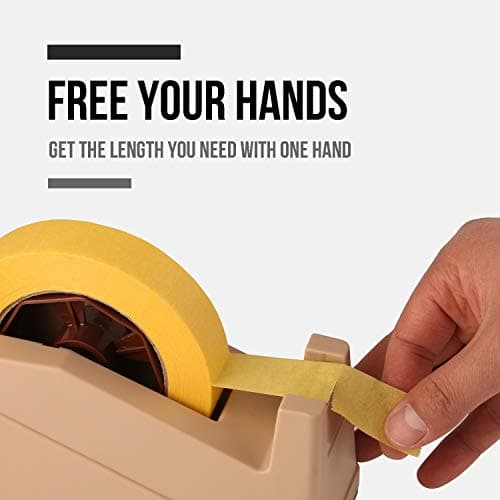 Lichamp Desktop Tape Dispenser Holder with Large 3 inch Core for Masking Tape, Heat Transfer Tape Sublimation, Painters Tape, Freezer Tape and Kitchen Tape 6