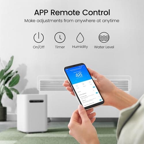 smartmi Evaporative Humidifiers, Cool No Mist Humidifiers for Bedroom, Air Humidifiers for Baby, 4L Top Fill, Self-Cleaning, Quiet, Smart APP Control, Auto Shutoff, Air-drying, Shockproof White 7