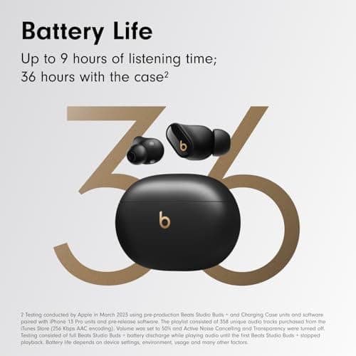 Beats Studio Buds + - Black / Gold with AppleCare+ (2 Years) 5