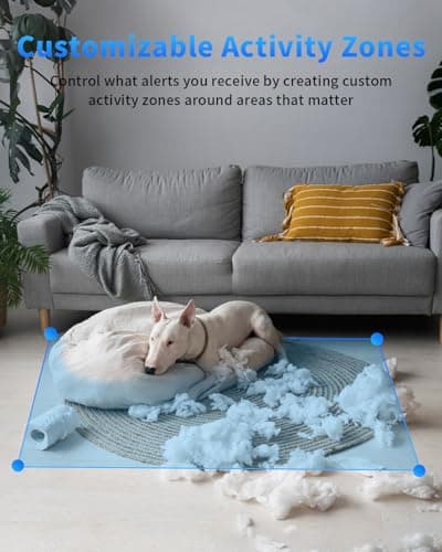 Mysight 2K Indoor Security Camera for Home Security, AI Voice Change for 2-Way Talk, Motion Detection, Night Vision, 24/7 SD Recording/Cloud Storage, WiFi Home Camera (White) 9