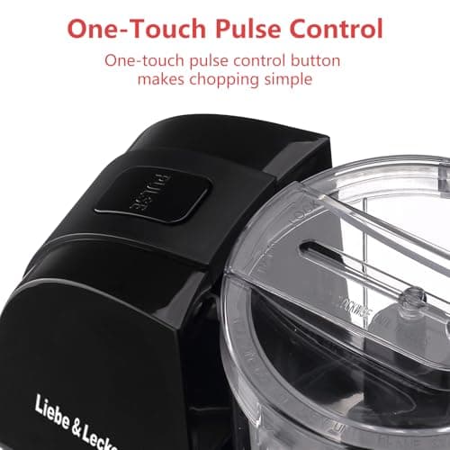 Liebe&Lecker Mini Food Processor,1.5 Cup Mini Chopper for Cutting Vegetable, Garlic,Onion and Meat 6