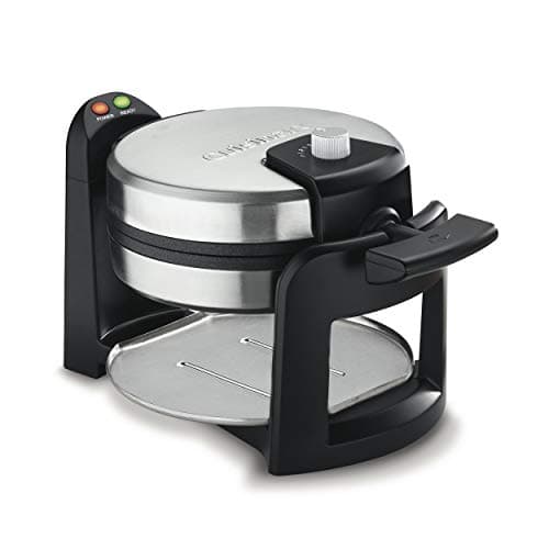 Cuisinart Round Flip Belgian Waffle Maker, 1" thick Belgian-style Waffle, WAF-F30NAS