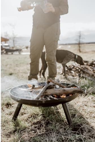 GasOne 23 in Outdoor– Wood Burning Fire Pit – Durable Alloy Steel Fire Pits for Outside – Small Fire Pit for Backyard, Porch, Deck, Camping, BBQ 6