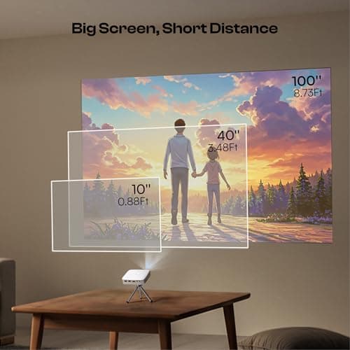 Caydo M1C Art Projector, Rechargeable DLP Drawing Projector with Exclusive Art Drawing App, Portable Tracing Projector for Canvas, Pico Cookie Projector for Decorating, 4K Support, 100’’ Display 6