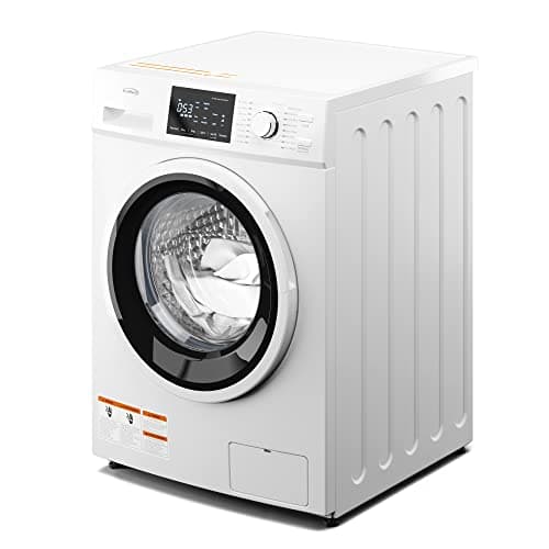 KoolMore 24" Front Load Washing Machine, 2.7 Cu. Ft., Space Saving Unit with 20-Minute Quick Wash, 12 Washing Cycles, Quiet Inverter Motor [White] [120V] (FLW-3CWH) 5