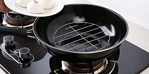 TamBee 7 Inch Round Cooking Rack Air Fryer Rack Cooking Steaming 304 Stainless Steel Round Rack Cross Wire w Stand Cookware for Air Fryer Pressure Cooker Canning 2Pcs(2,7Inch) 9