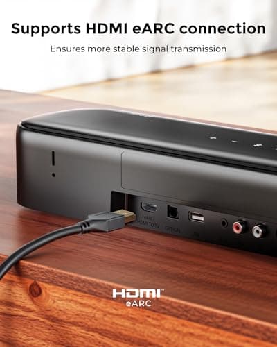 ULTIMEA 7.1ch Sound Bar with Dolby Atmos, Surround Sound System for TV with 4 Surround Speakers, Sound Bar for Smart TV with App Control, Soundbar with Subwoofer for Home Theater, HDMI eARC, Aura A60 5