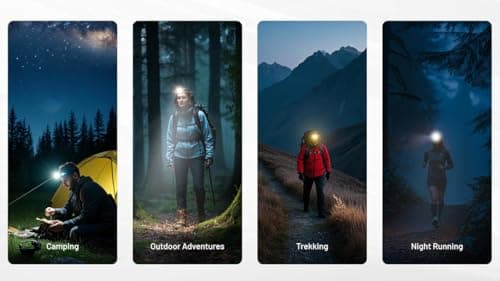 Nitecore NU25 MCT UL 400 Lumens Ultra Lightweight Headlamp, USB-C Rechargeable Sticker for Back Packing, Camping and Running 5