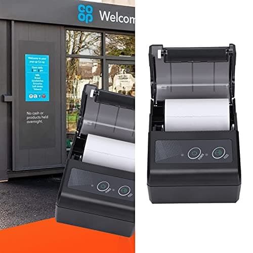 753 Bluetooth Receipt Printer,50 to 80mm/s Portable Thermal Pocket Printer,Compact Mobile Printer Thermal Receipt Printer,Compatible for iOS & Android(US) 5
