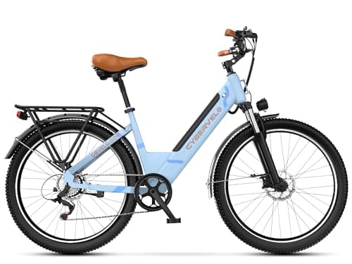Aelith 26" Electric Bike for Adults – Powerful 1000W Motor, 48V Removable Battery, 7-Speed, Front Suspension & LCD Display – Commuter and Mountain EBike for Women