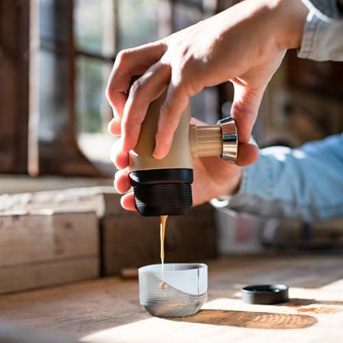 WACACO Minipresso NS2, Portable Espresso Maker Compatible with NS Original Capsules and Compatibles, Manually Operated, 18 Bar Small Handheld Coffee Machine for Travel, Camping 5