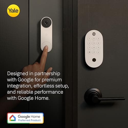 Yale Matte Black Keyed Deadbolt Smart Lock with Google Matter, YRD510-MT1-BLK 3