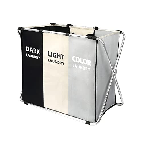 180L Large Laundry Basket, Freestanding Laundry Hamper, Collapsible Tall Clothes Hamper with Handles for Dirty Clothes in the Dorm & Family Closet Storage Container and Organizer (1-Pack)