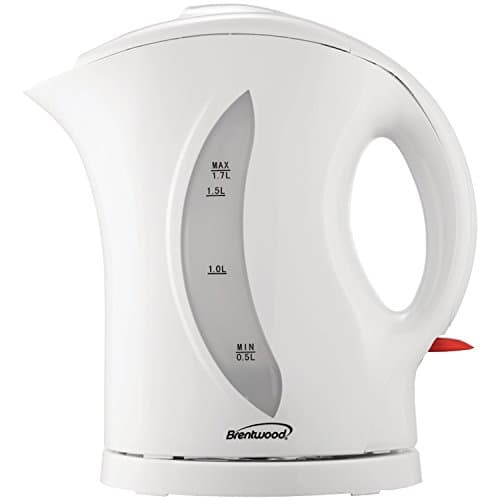Brentwood KT-1617 1.7 Liter Cordless Electric Kettle, White