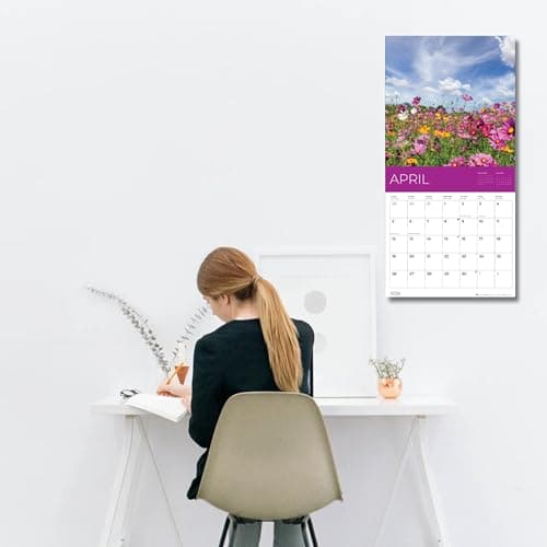 Wild Flowers Wall Calendar 2026 | 12" x 24" Open | Giftable Floral Garden Calendar 2026 | Thick & Sturdy Paper for Organizing & Planning | Pacific Waters Press (Wild Flowers) 9