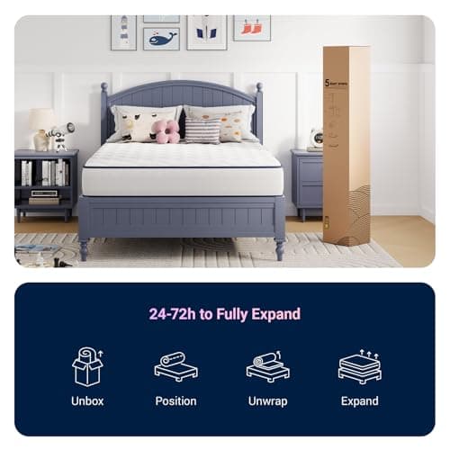 Avenco 6 Inch Twin Mattress, Foam and Spring Hybrid Mattresses in a Box, Medium Soft, Breathable Fabric & Adaptive Support, CertiPUR-US Certified, Twin Size Mattress in Guest and Kids Bedroom 7