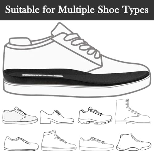 Endoto Foam Insoles for Skechers Shoes, Replacement Cushion Inserts for Men Sneakers for Foot Comfort All Day(Size:US Men10.5-EU44) 6