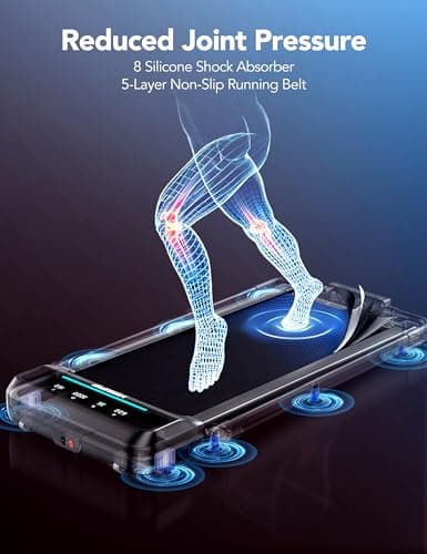 YISUFO 2 in 1 Folding Treadmill 5