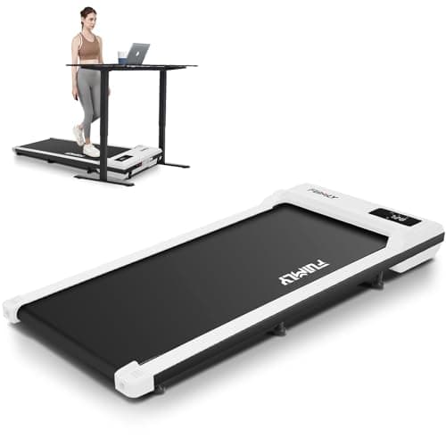 Under Desk Treadmill, Walking Pad Treadmill for Home Office, 2.5 HP Portable Walking Treadmills 300 lb Capacity, Compact Walking Jogging Running Machine with Remote Control and LED Display