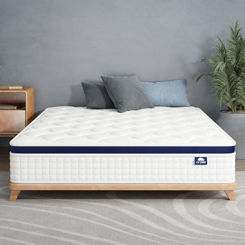 Queen Mattress 10 Inch - Hybrid Mattress Bed in a Box, Medium Firm Support, Pressure & Pain Relief for All Sleepers, CertiPUR-US Certified, Fiberglass-free, Reinforced Edge Support, Motion Isolation 7