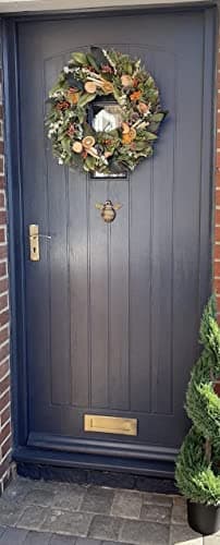 Bee Door Knocker for Front Door | Polished Solid Brass Bee | Brass Knockers with Strike Plate | UPVC | Bumblebee Front Door Furniture with a Unique Design (Pewter) 9