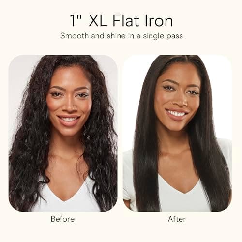 INFINITIPRO BY CONAIR Tourmaline Ceramic 1-Inch Flat Iron Hair Straightener, 1-Inch Flat Iron to Straighten or Curl, 5 Heat Settings, for All Hair Types and Textures, Metallic Gray 9