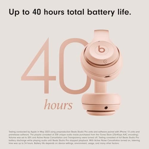 Beats Studio Pro x Kim Kardashian – Bluetooth Noise Cancelling Headphones, Personalized Spatial Audio, USB-C Lossless Audio, Apple & Android Compatibility, Up to 40 Hours Battery Life – Moon 5