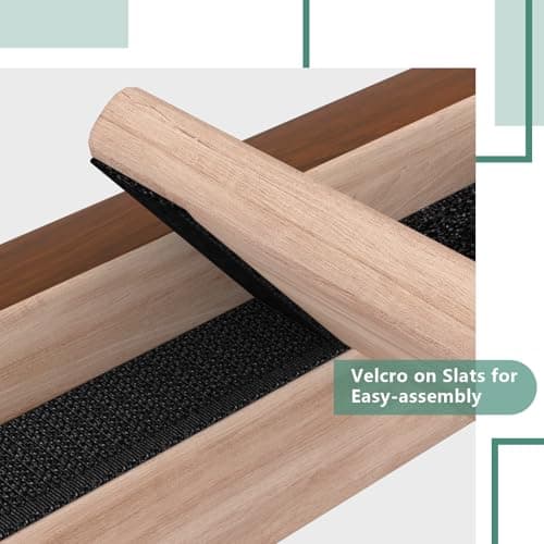 Twolike Queen Bed Frames,Wood Bed Frames,Wood Platforms Bed with Wooden Slats Support,Mattress Foundation,No Box Spring Needed,Easy Assembly,Queen,Pine 5