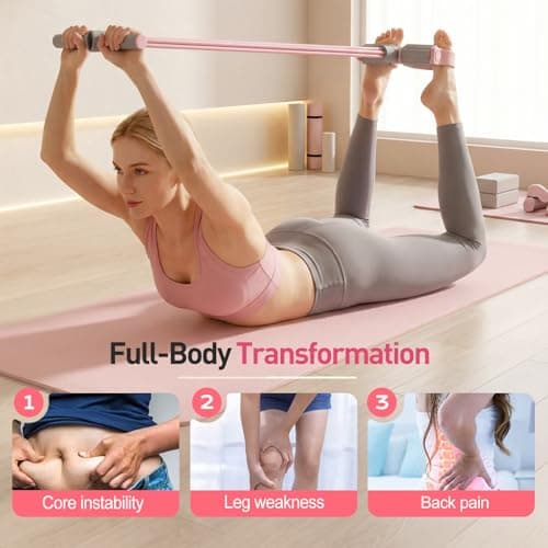 Pedal Resistance Bands with Handles, Multifunction Elastic Yoga Resistance Band, Natural Rubber Foot Pedal Resistance Bands, Stretching Workout Fitness Bands for Abdomen, Waist, Arm, Leg (Purple) 5