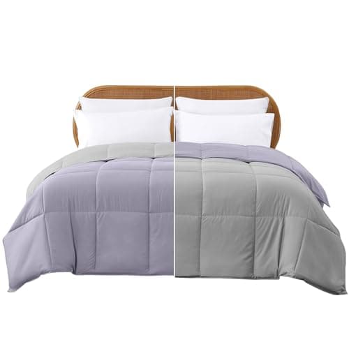 Modern Threads Down Alternative Reversible Comforter Purple/Silver Queen