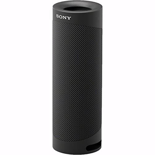 Sony SRS-XB23 EXTRA BASS Wireless Bluetooth Portable Lightweight Travel Speaker, IP67 Waterproof & Durable for Outdoor, 12 Hour Battery, USB Type-C, Removable Strap and Speakerphone, Black