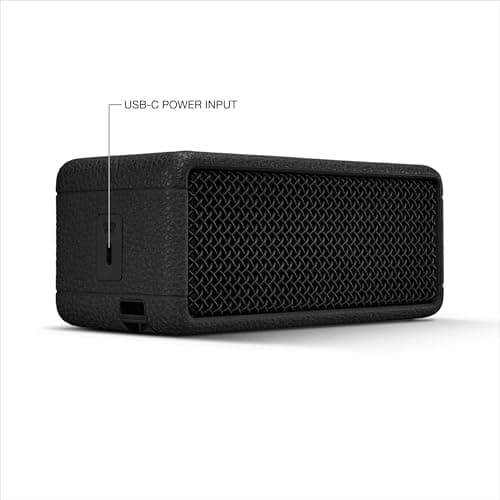 Marshall Emberton III Portable Bluetooth Speaker - Rugged Waterproof IP67 Design | Loud Stereo Sound, Deep Bass with 32+ Hr Playtime | Compact and Wireless for Travel and Outdoors - Black & Brass 7