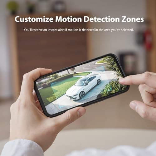 Onforu Floodlight Camera Outdoor, 5500-Lumen 2K HD Smart Security Flood Light Surveillance Cam Wired, Custom Motion Detection Zones & Light Alerts, Color Night Vision, 2-Way Audio, 24/7 Record 8