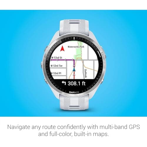 Garmin 010-02809-01 Forerunner 965 Running Smartwatch Whitestone and Powder Gray | Official USA Partner Model | Bundle with Deco Essentials Exclusive 26 Month CPS Enhanced Protection Pack 5