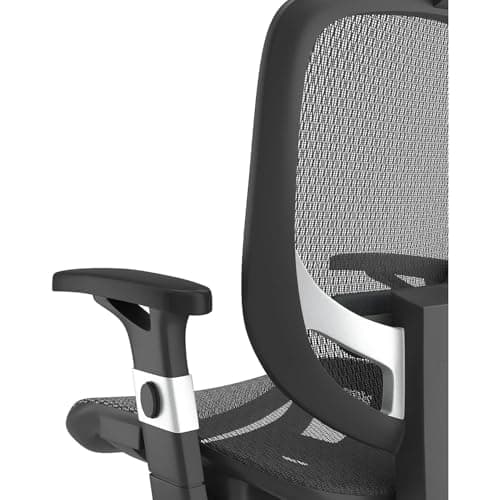 STAPLES Hyken Ergonomic Task Chair, Mesh, Ergonomic, Lumbar Support, Swivel, Black 6