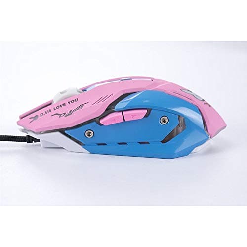 TOMLFF OW Mouse Breathing LED Backlit Gaming Mouse Genji Reaper Wired USB Computer Mouse for PC& Mac E-Sports Gamers 7