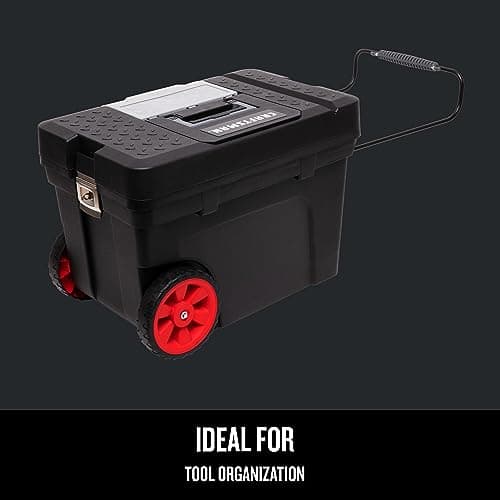 CRAFTSMAN Rolling Tool Box with Wheels, Includes Organizers and Trays, Heavy Duty Plastic, Lockable, 15.2 Inch (CMST33026) 3