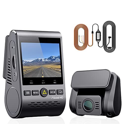 VIOFO A129 Plus Duo 2K Dual Dash Cam with HDR, GPS & Wi-Fi - Front & Rear 1440P/1080P Dash Camera with Night Vision & Motion Detection - Includes Hardwire Kit for Parking Mode
