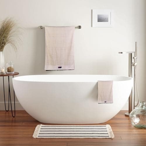 SURPASS Premium Pure Cotton Bath Towel,（1 Piece） Chemical-Free Cotton Towel with No Dyes for Daily Shower, Friendly to Health,Soft, Super Absorbent and Quick Drying (27" x 53") 6
