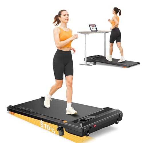 ACEZOE Walking Pad Treadmill with 10% Incline, Under Desk Treadmill, Compact Portable Treadmills for Home Office, 285lbs Capacity, APP/Remote Control, Exercise Anytime, Low-Noise