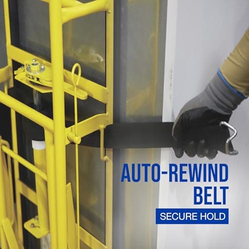 Strongway Industrial Hand Truck – 1200 lb Capacity Heavy-Duty Appliance Dolly, Convertible 2/4-Wheel Design, 8" Rubberized Wheels, Auto-Rewind Ratchet Belt & Stair-Climbing Capability 5