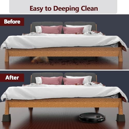 Demiwise Heavy Duty Bed Risers - Set of 4 Adjustable Furniture Risers, Elevation Heights of 3, 5 & 8 Inches, Supports Up to 1,300 lbs for Bed, Couch, Table & Chair 5