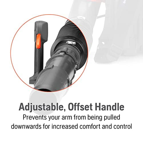 Husqvarna 350BT Gas Leaf Blower, 50.2-cc 2.1-HP 2-Cycle Backpack Leaf Blower with 692-CFM, 180-MPH, 21-N Powerful Clearing Performance and Ergonomic Harness System, Gifts for dad 5