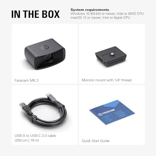 Elgato Facecam MK.2 – Premium Full HD 1080p Webcam for Streaming, Gaming, Video Calls, Recording, HDR Enabled, Sony Sensor, PTZ Control – Works with OBS, Zoom, Teams, and More, for PC/Mac 11