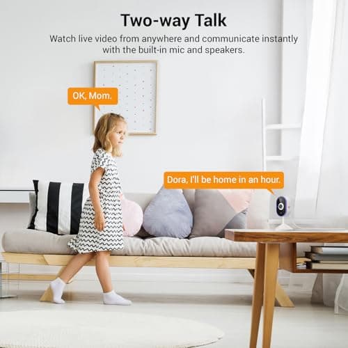 Wireless Security Camera, 2.4G/5G WiFi Surveillance, AI Human Detection, 2-Way Audio, Night Vision, USB Wired Power Supply, Cloud Storage (Sold Separately) 6