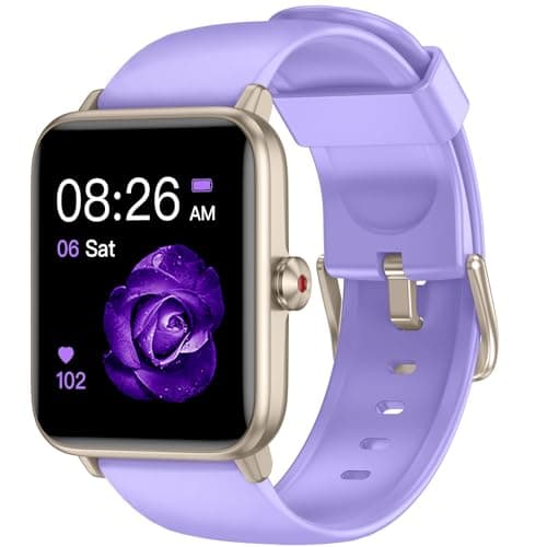 TYKOIT Smart Watch, Fitness Tracker with Heart Rate Monitor, Blood Oxygen, Sleep Tracker, 41mm Touchscreen Smartwatch for Android iOS Waterproof Pedometer Watches Step Calories Tracker for Women Men 8